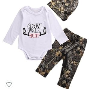 Baby camo hunting outfit